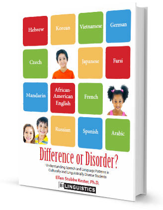 Difference or Disorder? Understanding Speech and Language Patterns in Culturally and Linguistically Diverse Students by Ellen Stubbe Kester, Ph.D.