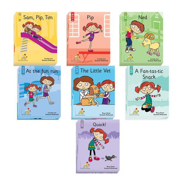 Pip and Tim Small Group Book Pack Stages 1-7: Set of 5 (Total of 305 books) by Berys Dixon and Danielle McDonald