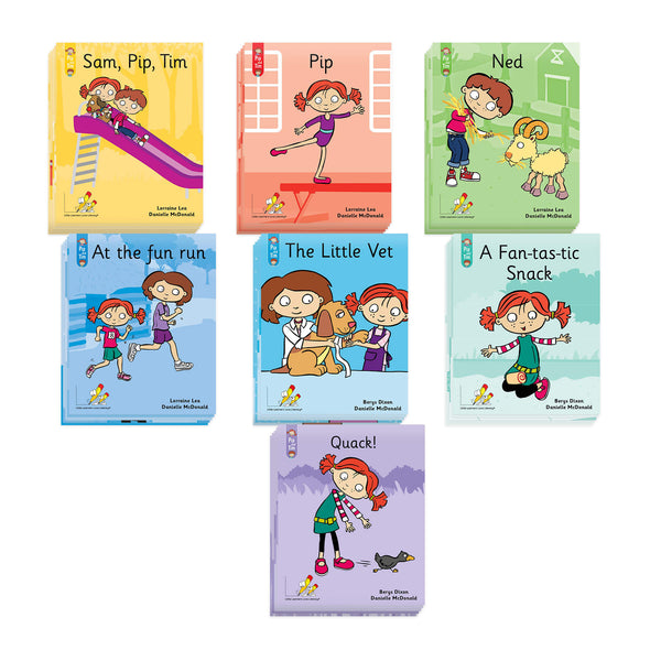Pip and Tim Little Book Pack Stages 1-7: Set of 1 (Total of 61 books) by Berys Dixon and Danielle McDonald