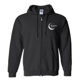 Zip Up Hooded Sweatshirt - Black