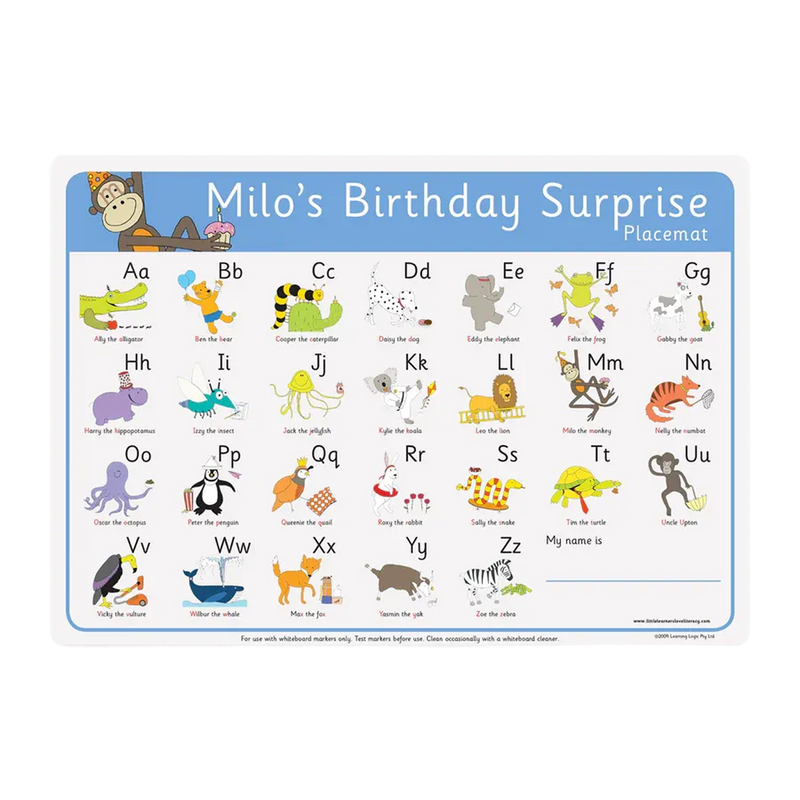 Milo's Birthday Surprise Placemat