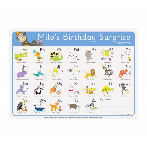 Milo's Birthday Surprise Placemat