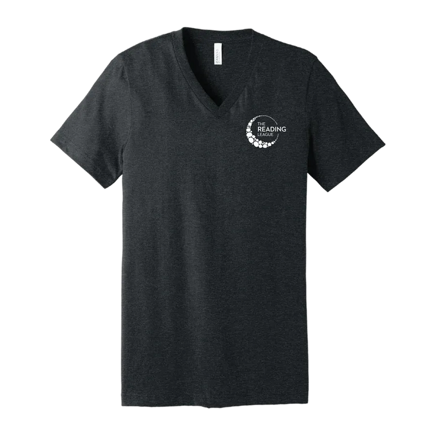 V-neck tee - dark gray