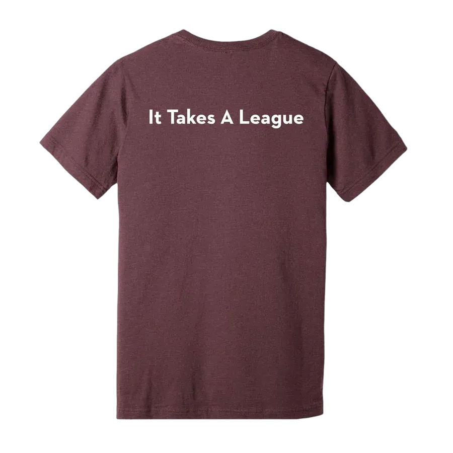 Short Sleeve Tee – Heathered Maroon