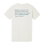 TRL Logo Ultra-soft T-shirt (White) with Quote on Back