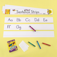 White Wipe-Off® Sentence Strips 24"