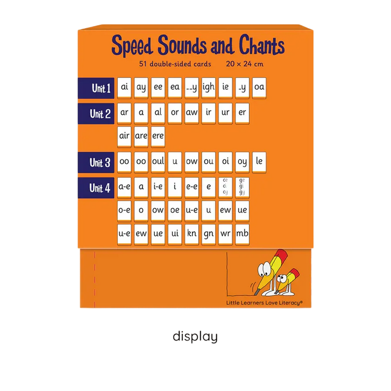 Speed Sounds and Chants Cards Stage 7 Display Set