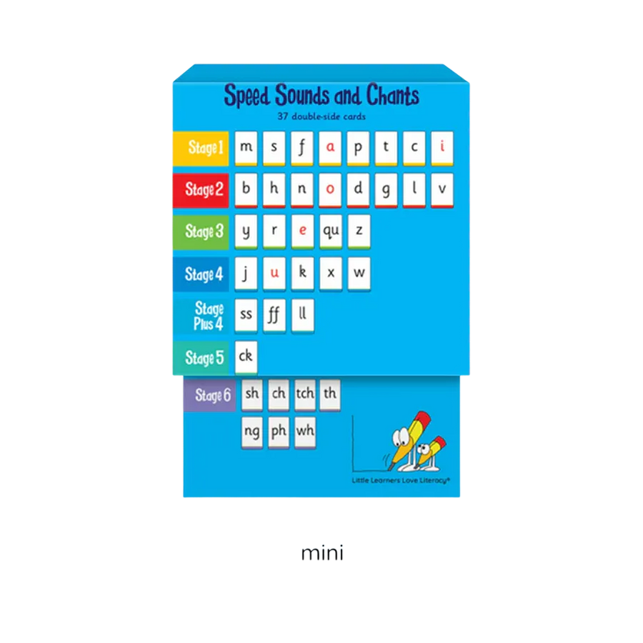 Speed Sounds and Chants Cards Stage 1-6 Mini Set