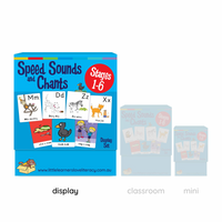 Speed Sounds and Chants Cards Stages 1-6 Display Set