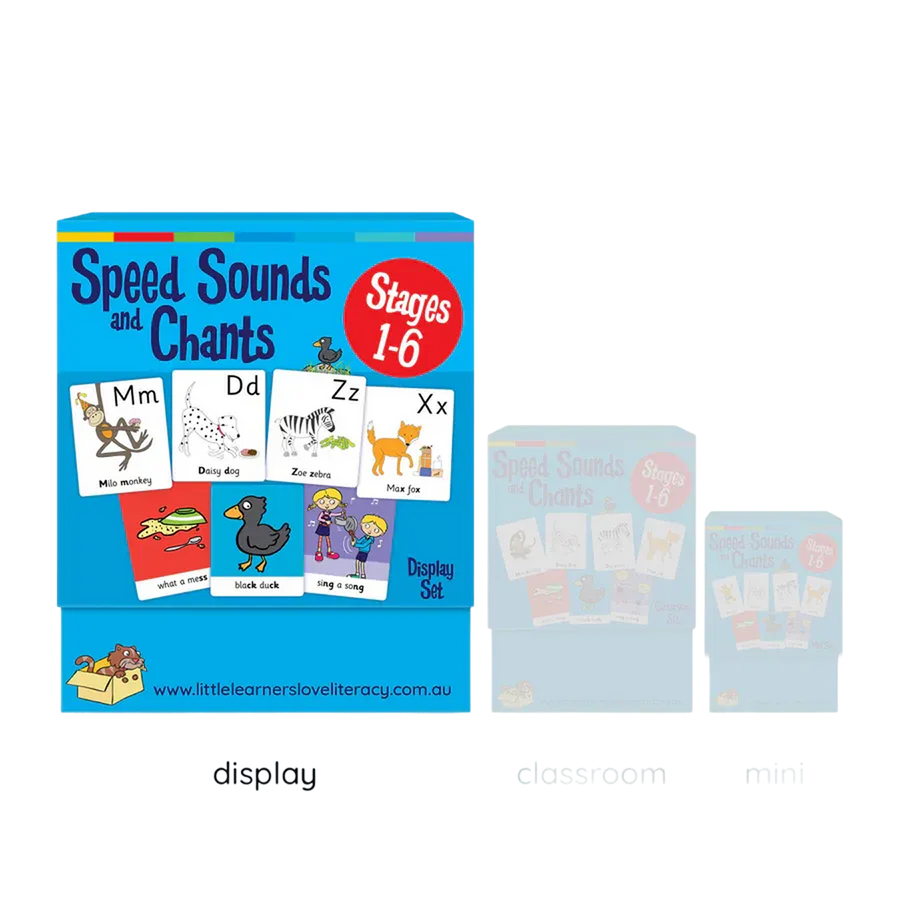 Speed Sounds and Chants Cards Stages 1-6 Display Set
