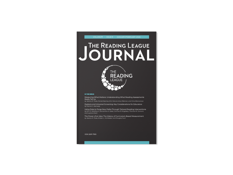 The Reading League Journal: Volume 7, Issue 1