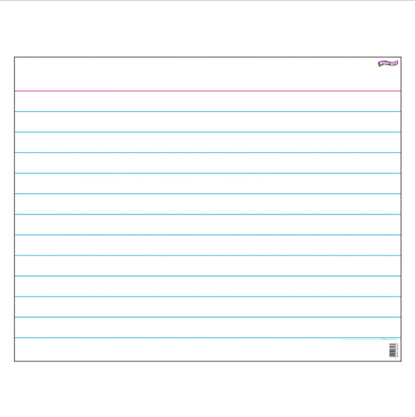 Index Card (white) Wipe-Off® Chart, 22" x 28"