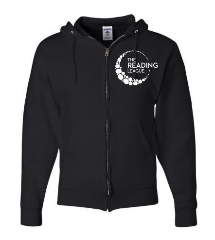 Zip Up Hooded Sweatshirt - Black – The Reading League Shop
