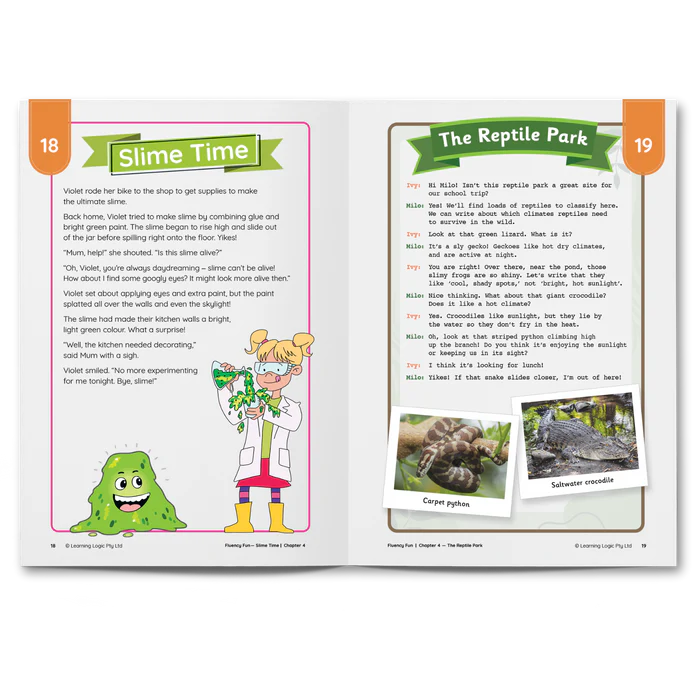 Fluency Fun: Slime Time and Other Fun Things to Read (Stage 7 Review - Year 2)