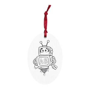 The Reading League's Reading Buddies™ Alphabott© Magnetic Wooden Ornament