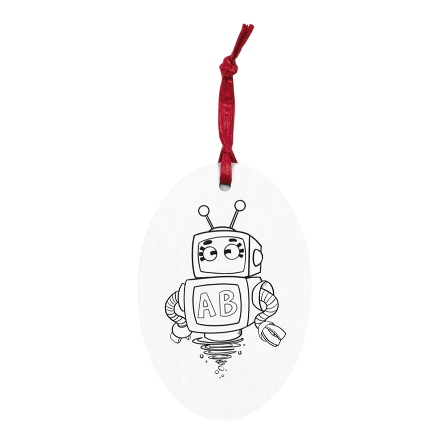The Reading League's Reading Buddies™ Alphabott© Magnetic Wooden Ornament