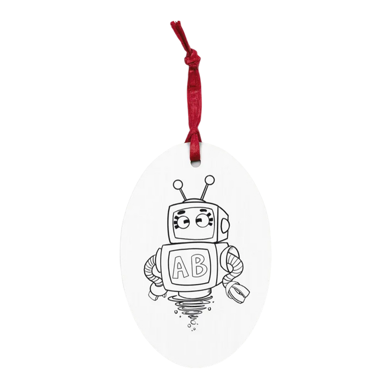The Reading League's Reading Buddies™ Alphabott© Magnetic Wooden Ornament